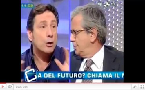 COLPI DI TESTA (CHICCO) CONTRO MARIO TOZZI A COMINCIAMO BENE: “TI SPACCO LA FACCIA” – VIDEO
