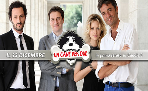 UN CANE PER DUE: STASERA SU CANALE 5 LA COMMEDIA IN STILE DISNEYANO CON GIORGIO TIRABASSI E CAROLINA CRESCENTINI