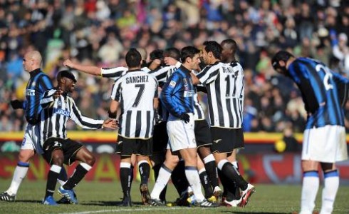 ASCOLTI SATELLITE DI DOMENICA 23 GENNAIO 2011: UDINESE- INTER (7.1%) E MILAN-CESENA (4.6%) SFIORANO I 1.400.000 SPETTATORI.