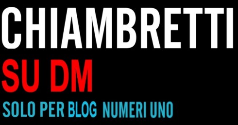 INTERVISTA A PIERO CHIAMBRETTI. OGGI ALLE 14, SU DM.