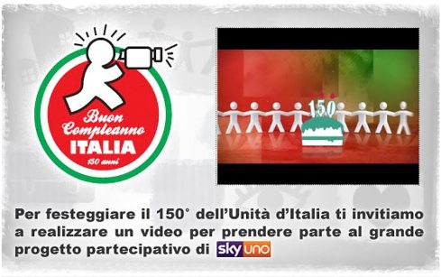 BUON COMPLEANNO ITALIA: ANCHE SKY FESTEGGIA I 150 ANNI DELL’UNITA’ D’ITALIA.