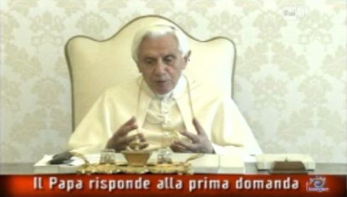 IL PAPA VA IN TV E PARLA DI FEDE. DALLA VIGILANZA RAI BELTRANDI (RADICALI) CHIEDE IL CONTRADDITORIO
