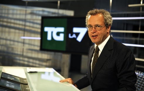 LA7, MENTANA SUONA L’ALLARME: CON DE BENEDETTI SAREMMO MENO LIBERI