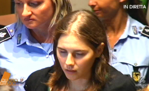 AMANDA E RAFFAELE ASSOLTI, C’E’ CHI FESTEGGIA. LA SENTENZA SULL’OMICIDIO DI MEREDITH IN DIRETTA TV