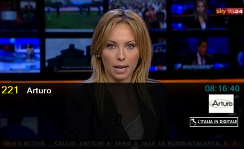 SKY TG24 SUL DIGITALE TERRESTRE. LO TRASMETTE ARTURO TV, PER CASO