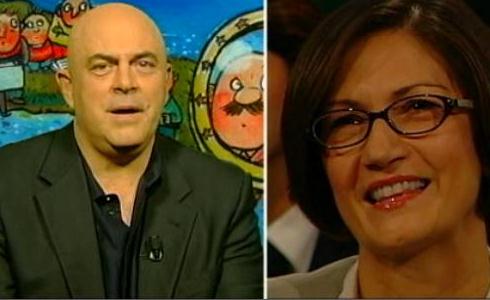 BALLARO’: CROZZA CON LA SCUSA DELLA GAG INTERROGA MARIA STELLA GELMINI