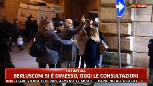 ASCOLTI SATELLITE DI SABATO 12 NOVEMBRE 2011: NELLA GIORNATA DELLE DIMISSIONI DI BERLUSCONI 4MLN DI CONTATTI PER SKY TG24
