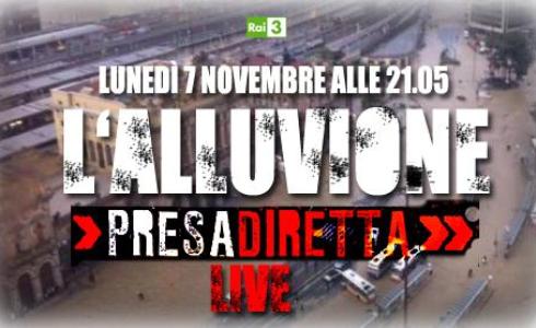 PRESA DIRETTA RACCONTA L’ALLUVIONE A GENOVA. QUESTA SERA LO SPECIALE LIVE DI RICCARDO IACONA