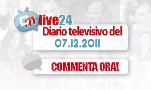 DM LIVE24: 7 DICEMBRE 2011. GIORGIA VESTE CARRA’, MINZOLINI RINVIATO A GIUDIZIO, AMOROSO, EMMA, CARTA E SCANU AL SERALE DI AMICI