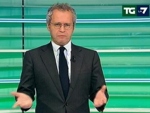 TGLA7, ENRICO MENTANA: PRONTO A LASCIARE, MA NON PER IL TG1. FAREI UN’ESPERIENZA COME QUELLA DI SANTORO