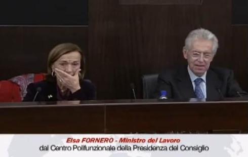MANOVRA MONTI, IL MINISTRO FORNERO IN LACRIME (VIDEO). GAIA TORTORA: ABBIAMO ANTICIPATO VESPA