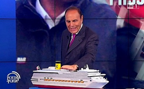 PORTA A PORTA: ECCO IL ‘PLASTICO’ DELLA COSTA CONCORDIA.