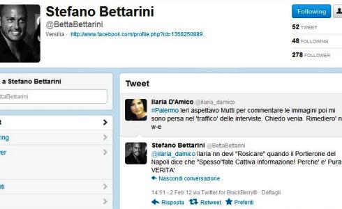 STEFANO BETTARINI A ILARIA D’AMICO: SPESSO FATE CATTIVA INFORMAZIONE, E’ PURA VERITA’