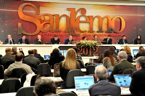 FESTIVAL DI SANREMO 2012: NINA ZILLI  LIVE DALLA SALA STAMPA