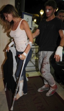 BELEN RODRIGUEZ E STEFANO DE MARTINO DIMESSI DALL’OSPEDALE