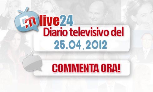 DM LIVE24: 25 APRILE 2012. SETTIMO CIELO SALTA UNA STAGIONE, FRASSICA TAGLIATO DA WOODY ALLEN, MONDO TV VS CLAN CELENTANO, LINDSAY LOHAN SARA’ LIZ TAYLOR