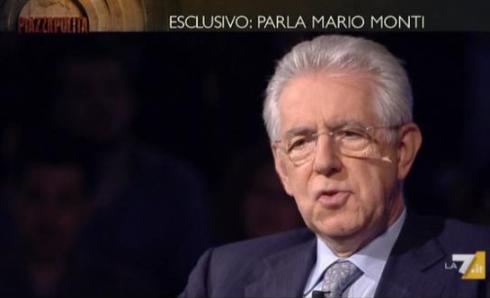 MARIO MONTI A PIAZZA PULITA: FORMIGLI SI ISTITUZIONALIZZA TROPPO E NON INTERROGA IL PROFESSORE