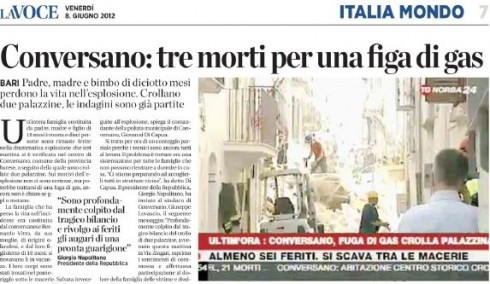 DM LIVE24: 10 GIUGNO 2012. PICCOLO REFUSO…GRANDE GAFFE, GUENDA ALLA RISCOSSA, AL VIA TGBAU&MIAO