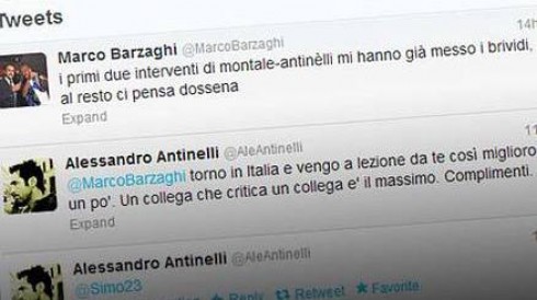 EURO 2012: ANTINELLI (RAI) – BARZAGHI (MEDIASET), LA LITE CORRE SU TWITTER