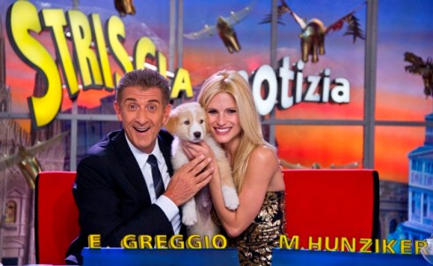 BOOM! STRISCIA LA NOTIZIA RIPARTE CON MICHELLE HUNZIKER ED EZIO GREGGIO. IACCHETTI A GENNAIO