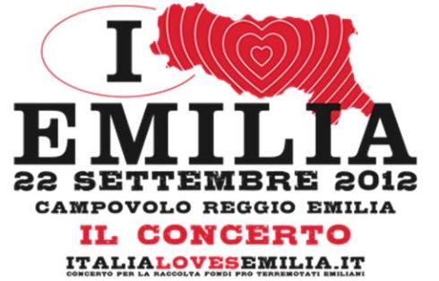 ITALIA LOVES EMILIA: IL 22 SETTEMBRE MEGA CONCERTO DI 14 BIG DELLA MUSICA PER AIUTARE LE POPOLAZIONI TERREMOTATE