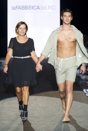 Stefano De Martino in passerella Stefano De Martino in passerella