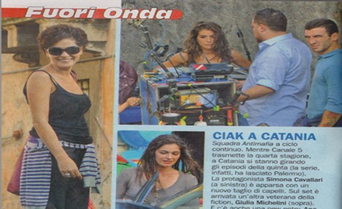 SQUADRA ANTIMAFIA: CHE CI FACEVA SIMONA CAVALLARI SUL SET DELLA QUINTA STAGIONE?