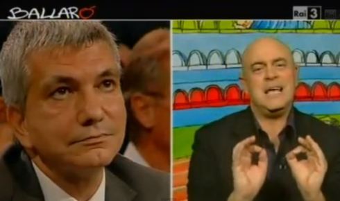 BALLARÒ: MAURIZIO CROZZA COMMENTA IL CONFRONTO TV TRA I LEADER DEL CENTROSINISTRA (VIDEO)