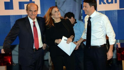 ASCOLTI TV DI MERCOLEDI 28 NOVEMBRE 2012: OLTRE 6,5 MLN PER IL CONFRONTO BERSANI-RENZI (22.85%). RIS ROMA CHIUDE AL 16.98%, MALE UN MINUTO PER VINCERE (5.94%)