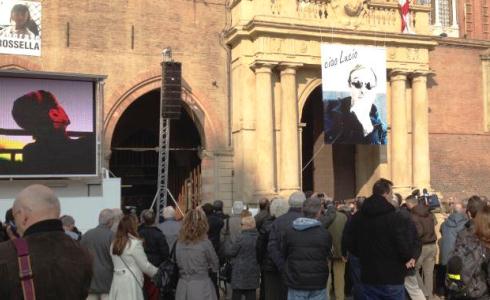 4 MARZO 2013: LAVORI IN CORSO PER UN CONCERTO PER LUCIO DALLA SU RAI1 A FIRMA BALLANDI