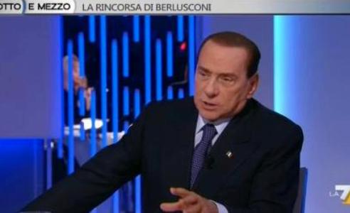 OTTO E MEZZO, BERLUSCONI ALLA GRUBER: “IL SUO MODO DI FARE TV NON E’ OBIETTIVO”. POI ANNUNCIA: ANDRO’ DA SANTORO