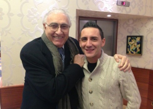 Pippo Baudo con Kekko dei Modà Pippo Baudo con Kekko dei Modà