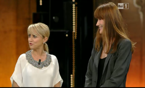 SANREMO 2013: LUCIANA LITTIZZETTO E CARLA BRUNI SEPARATE DALLA NASCITA