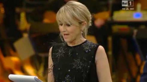 SANREMO 2013: INIZIO FARAONICO CON IL “POPOLARE” VERDI E LA LETTERINA DELLA LITTIZZETTO (VIDEO)