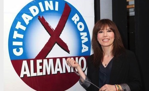 BEATRICE FAZI (MELINA) DA UN MEDICO IN FAMIGLIA ALLE COMUNALI DI ROMA PER ALEMANNO SINDACO CON IL SOSTEGNO DI LINO BANFI