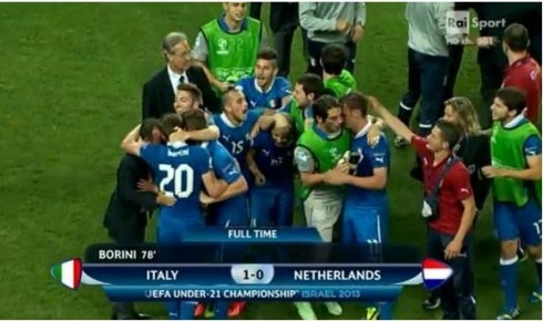 ASCOLTI TV DI SABATO 15 GIUGNO 2013: IN 4,5 MLN PER GLI AZZURRINI (22.79%), ZORRO SI FERMA ALL’11.02%. MTV AWARDS ALL’1.45%