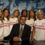 Studio Aperto - giornaliste e direttore Giovanni Toti