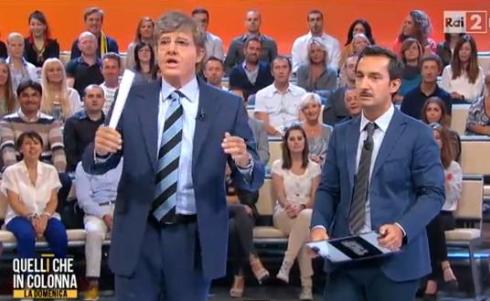 QUELLI CHE IL CALCIO: UBALDO PANTANI IMITA PAOLO DEL DEBBIO (VIDEO)