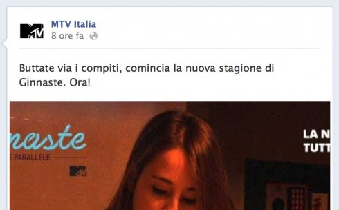 DMLIVE24: 29 OTTOBRE 2013. MTV: “BUTTATE VIA I COMPITI, INIZIA GINNASTE” – LUCA BARBARESCHI SI DEVE CURARE