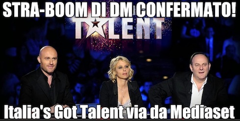 STRA-BOOM CONFERMATO! MEDIASET RINUNCIA A ITALIA’S GOT TALENT (CHE PASSA A SKY). E’ UFFICIALE