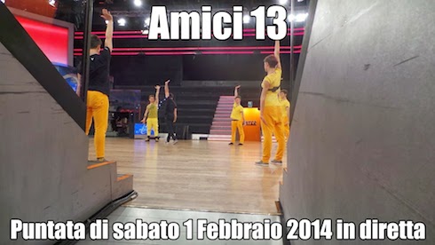 AMICI 13 IN DIRETTA – PUNTATA SABATO 1° FEBBRAIO 2014 LIVE SU DM: KNEF ENTRANO NELLA SCUOLA. VALERIO SCANU OSPITE
