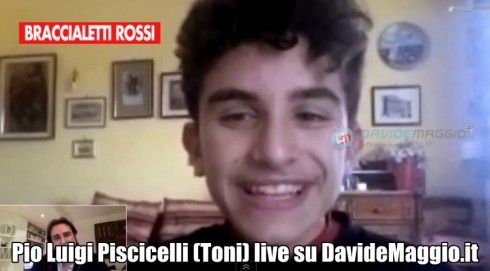 BRACCIALETTI ROSSI, PIO LUGI PISCICELLI (TONI) A DM: MI SONO COMMOSSO DAVVERO PER LA MORTE DI DAVIDE, HO IMMAGINATO CHE UN AMICO POTESSE MORIRE