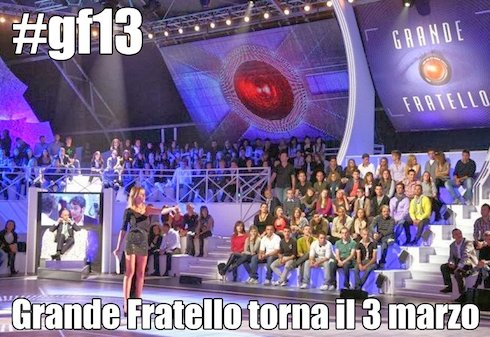 GRANDE FRATELLO 13: IL DEBUTTO SLITTA A LUNEDI 3 MARZO