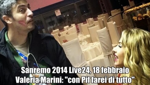 SANREMO 2014 LIVE 24: 18 FEBBRAIO. LA SUPPOSTA DI IVA ZANICCHI, PASSERELLA PRONTA, BONOLIS LASCEREBBE URLARE GRILLO, LA MARINI FAREBBE DI TUTTO CON PIF