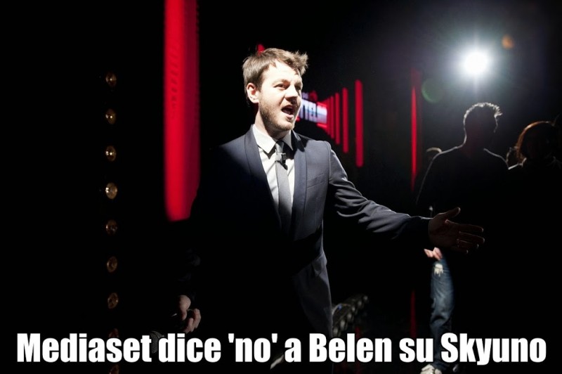 MEDIASET VS SKY: E’ GUERRA. IL BISCIONE DICE NO A BELEN INTERVISTATA SU SKYUNO