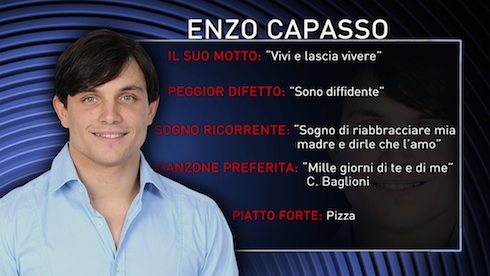 GRANDE FRATELLO 13: ENZO CAPASSO SQUALIFICATO