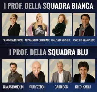 AMICI 2014: LO SCHIERAMENTO DEI PROFESSORI PER IL SERALE. NIENTE OSCAR PER LA CELENTANO, NICK RIPARTE DA ZERBI