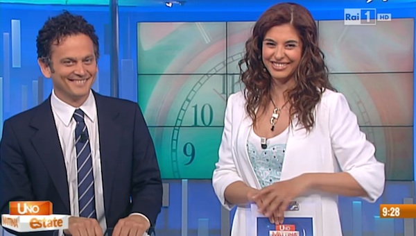 BENEDETTA RINALDI E ALESSIO ZUCCHINI DA UNO MATTINA ESTATE A DAVIDEMAGGIO.IT