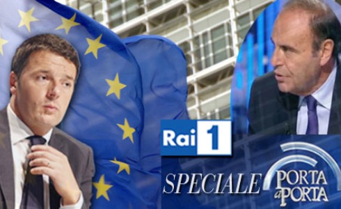 SPECIALE PORTA A PORTA: MATTEO RENZI INAUGURA IL SEMESTRE EUROPEO STASERA DA BRUNO VESPA
