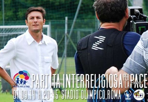 PARTITA INTERRELIGIOSA PER LA PACE: CONDUCE ANTONELLA CLERICI. C’E’ ANCHE MESSI